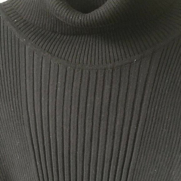 DOTS Black Turtleneck Long Sleeve Sweater Classic - Picture 2 of 6